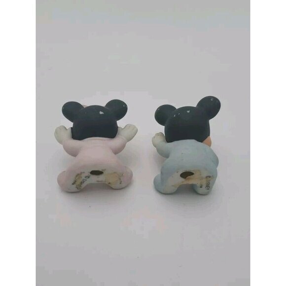 2-Vintage Disney Baby Minnie And Mickey Mouse in Pink Ornament Sri Lanka 2" - Picture 3 of 14